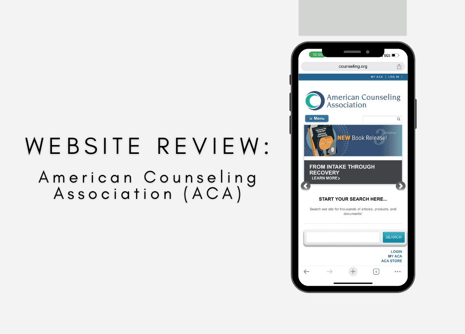 Website Review: American Counseling Association