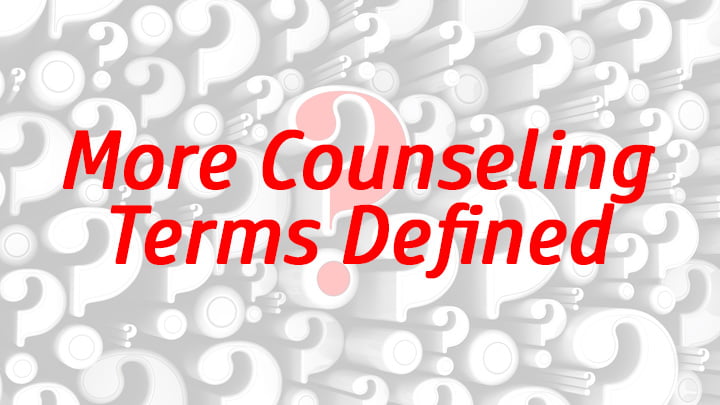 Boaz center for counseling defines common therapy terms